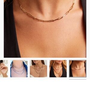 BabyGold 14K Paperclip Chain Necklace